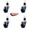Service Caster 3'' Solid Poly Wheel Swivel 1-7/8'' Expanding Stem Caster Set, 4PK SCC-EX20S314-SPUS-178-4 - alternate 4